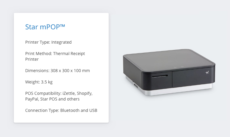 Star mPOP™ iZettle Receipt Printer