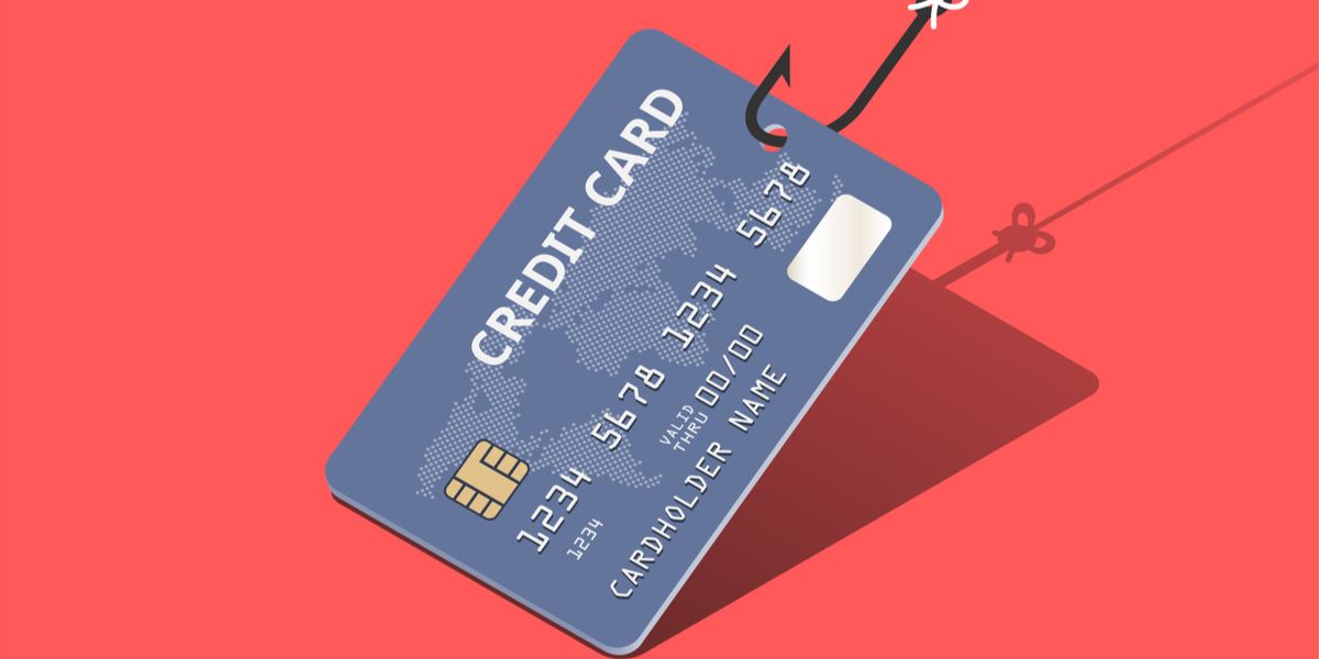 credit card being hooked in