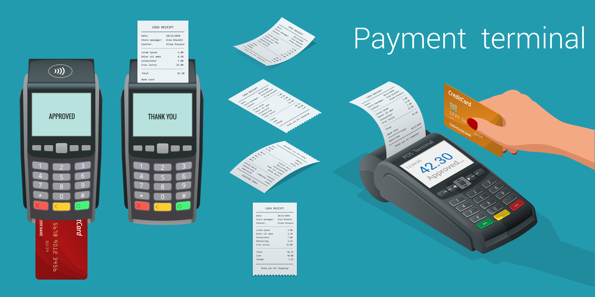 pdq machine taking payments graphic