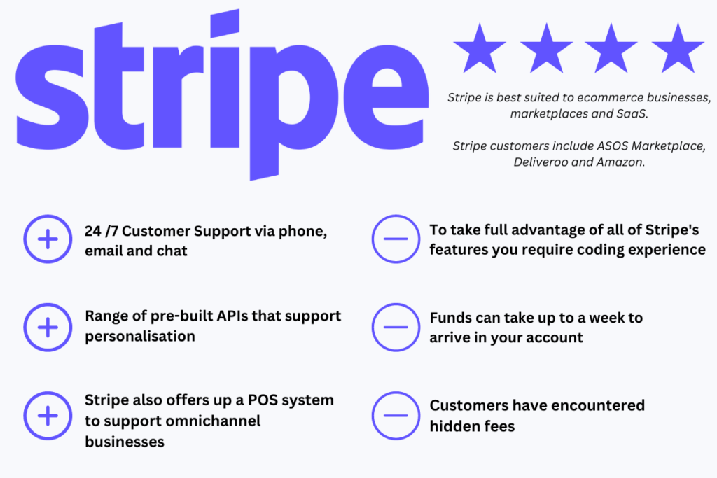 stripe pros and cons